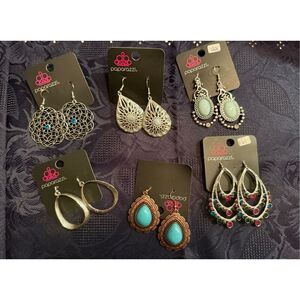 Paparazzi Dangly Earring Lot (6) New